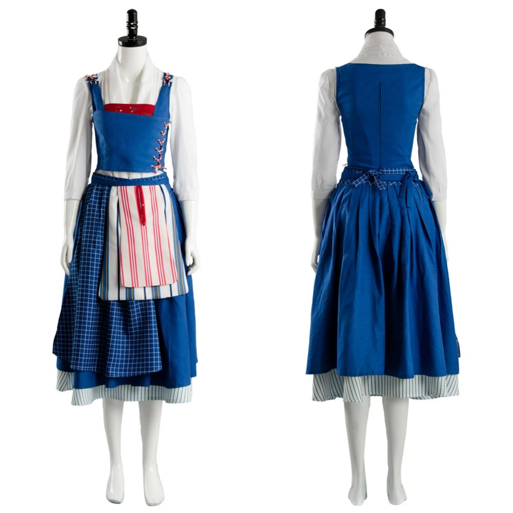 belle beauty and the beast blue dress