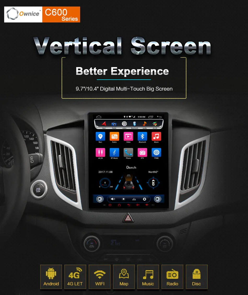 Top 9.7" Octa Core IPS 2.5D Vertical Screen Android 6.0 Car Radio Stereo For Buick Excelle GT/XT Autoradio With 4G DAB+ DVR 2