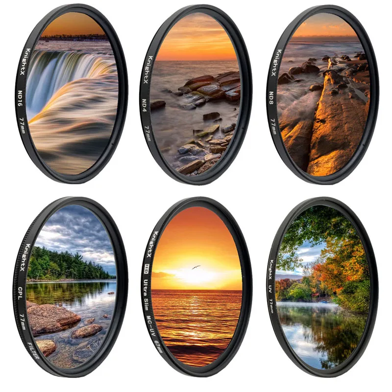

KnightX FLD UV ND Star Camera Lens Filter For canon sony nikon 49mm 52mm 58mm 62mm 67mm 72mm 77mm color 60d d5100 d3300 18-135