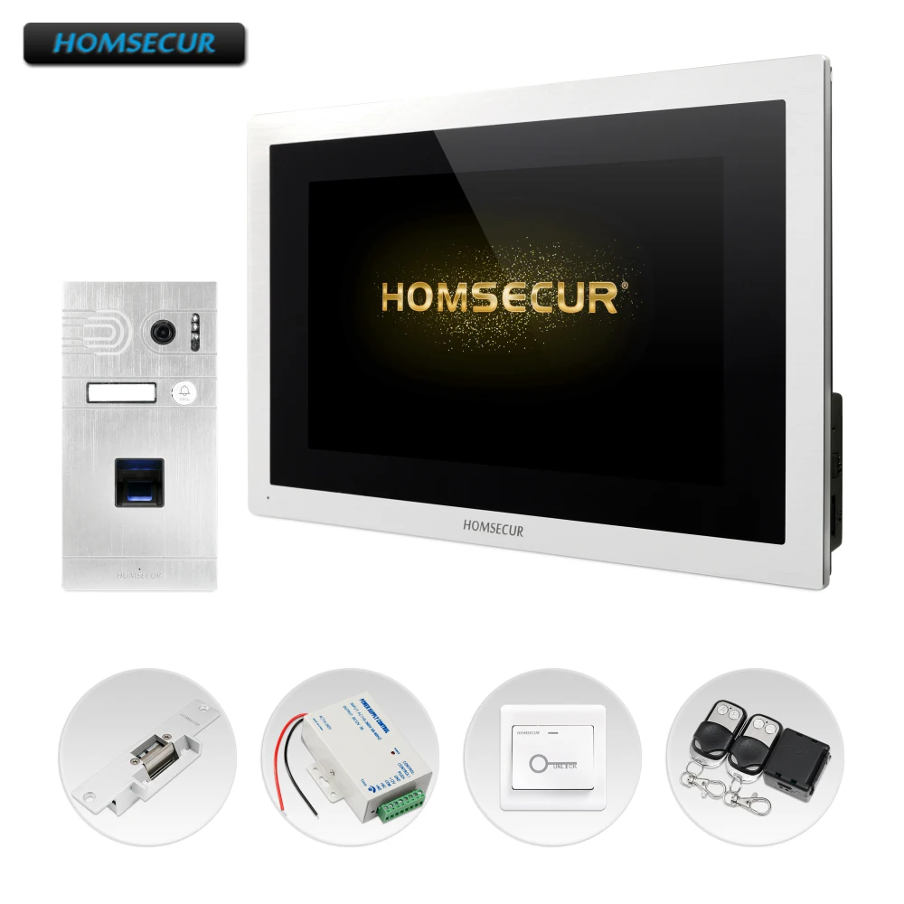 HOMSECUR 4 Wire AHD Video Door Phone Intercom System with Aluminium Alloy Camera BC061HD-S+BM114HD-S HOMSECUR 4 Wire AHD Video Door Phone Intercom System with Aluminium Alloy Camera BC061HD-S+BM114HD-S