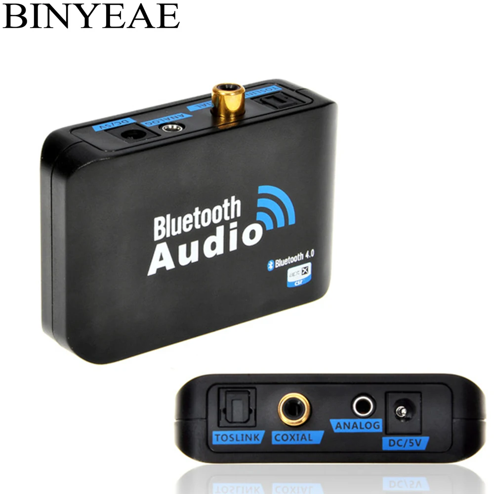 

Bluetooth 4.0 Aptx low latency A2DP IPOT SPDIF optical RCA Aux 3.5mm Coaxial Audio Receiver Music home tv Adapter