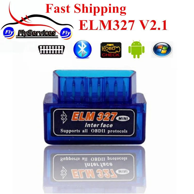 2017 Universal OBD ELM 327 V2.1 OBD2 Bluetooth Auto Scanner OBDII 2 Car ...