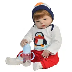 Кукла для новорожденных 57 см Реалистичная полная силиконовая 23 ''Reborn Baby doll для продажи реалистичные детские живые куклы Детский подарок bebe