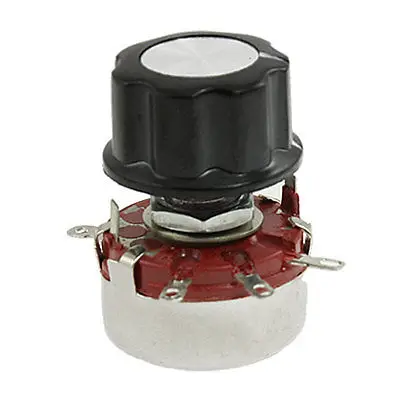

Variable Resistor 470K Ohm 2W Rotary Wirewound Pots Potentiometer w Knob