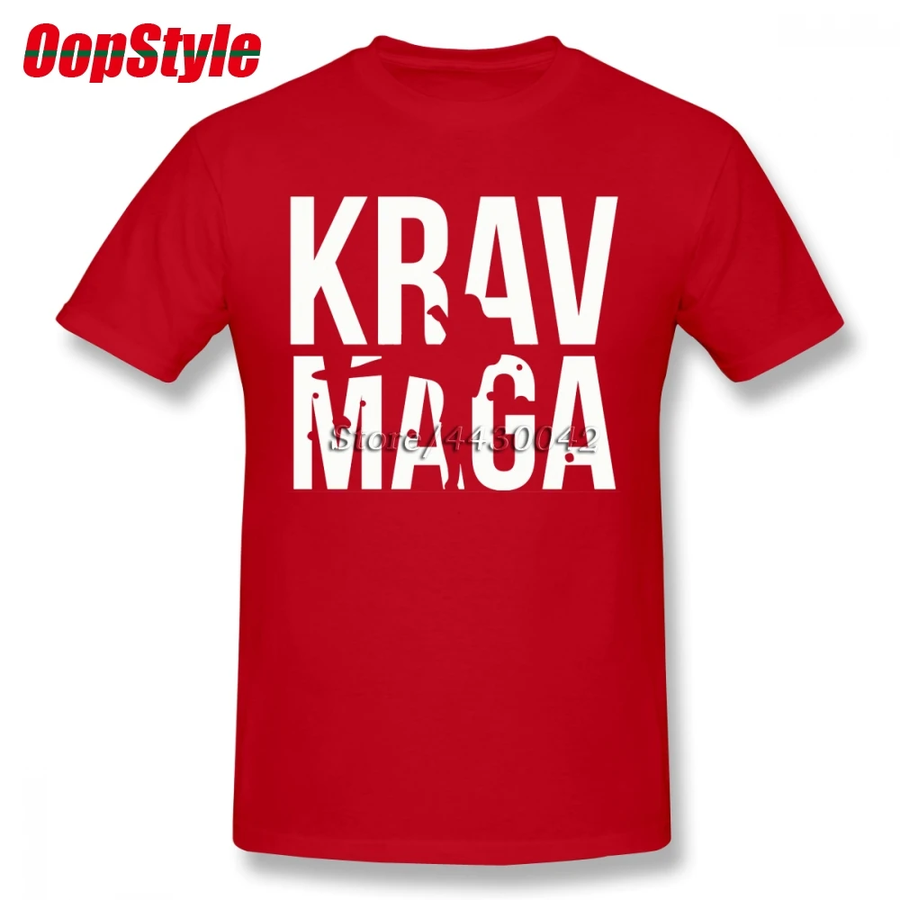 Krav Maga белая футболка для мужчин Прямая поставка короткий рукав хлопок плюс