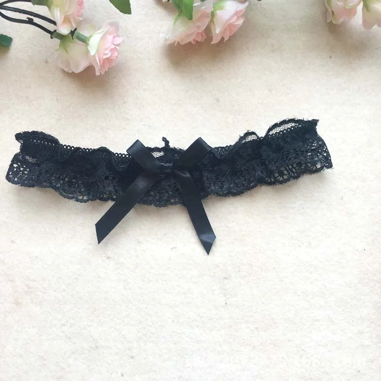 Черная сексуальная Свадебная Кружевная подвязка, свадебная подвязка, Модный женский сексуальный Комплект подвязок, черный кружевной пояс для подвязки, подходит для всех размеров