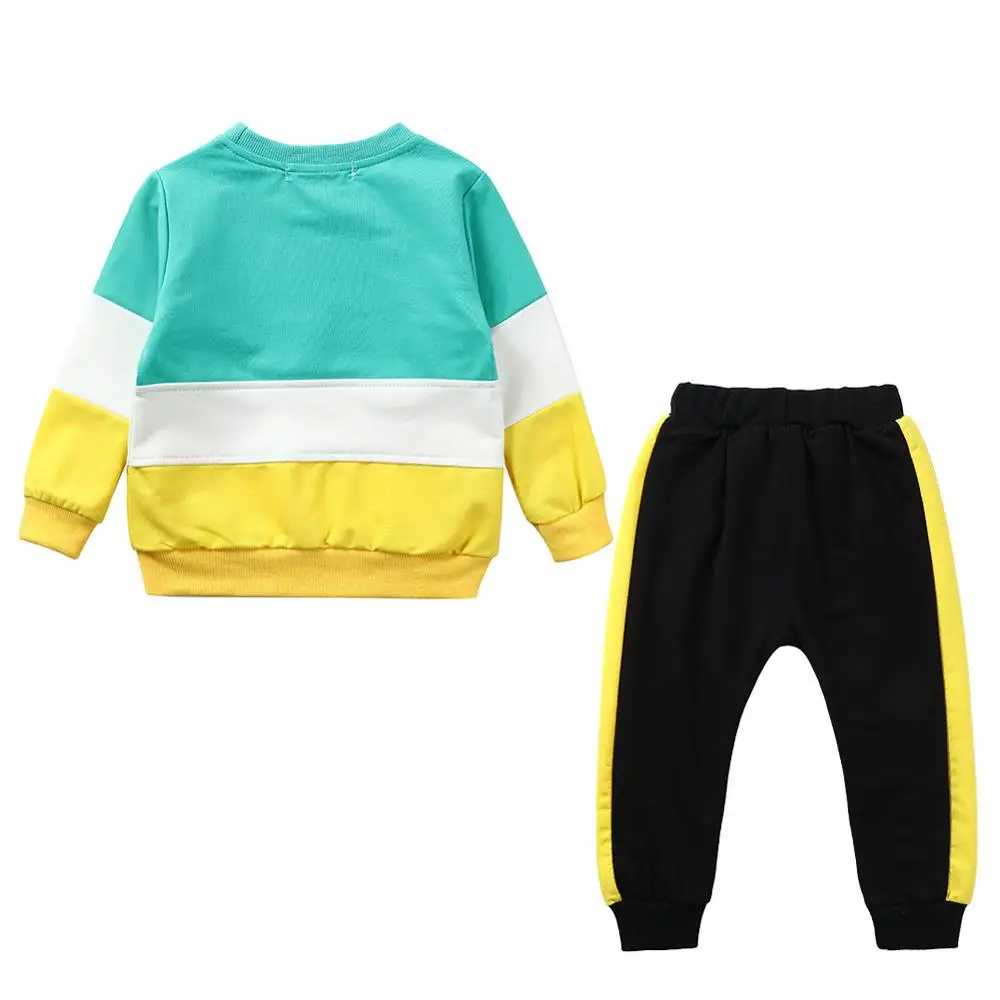 Одежда для детей Коллекция года, осенне-зимняя одежда для маленьких мальчиков футболка+ штаны, комплекты детской одежды, костюмы для мальчиков, комплект одежды