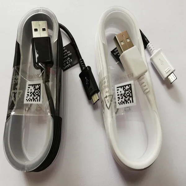 

100pcs/lot 100% Original 1.5m Micro USB Sync Data Fast Charger Cable for Samsung S7 S6 Edge S4 S3 Note 4 5 with retail package