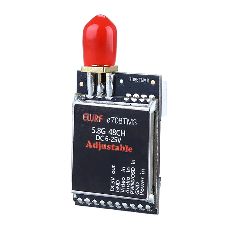 

EWRF e708TM3 5.8G 48CH 25/200/600mW Raceband Wireless FPV Audio Video Transmitter Adjustable Multicopter Quadcopter Spare Part
