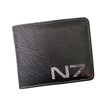 Игровой кошелек, игра с массовым эффектом/Skyrim, крутой Кошелек для монет для молодых мальчиков и девочек, кожаная короткая сумка для денег