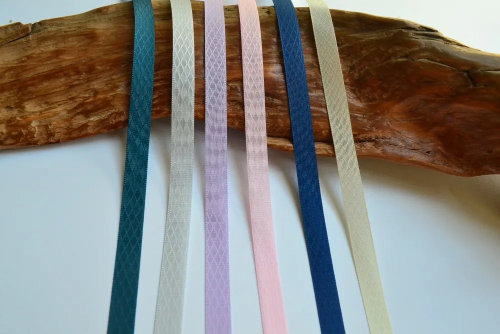 5 Yards 3/8'' 9mm Grosgrain Ribbons Cross Stitch Ribbons in DIY