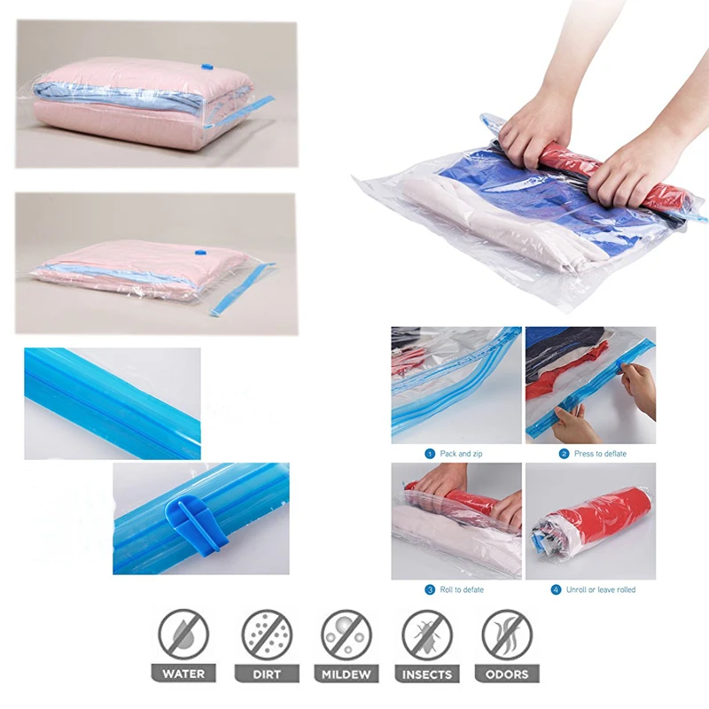 Вакуумный пакет для хранения вещей|vacuum bags storage|save spacebag storage |