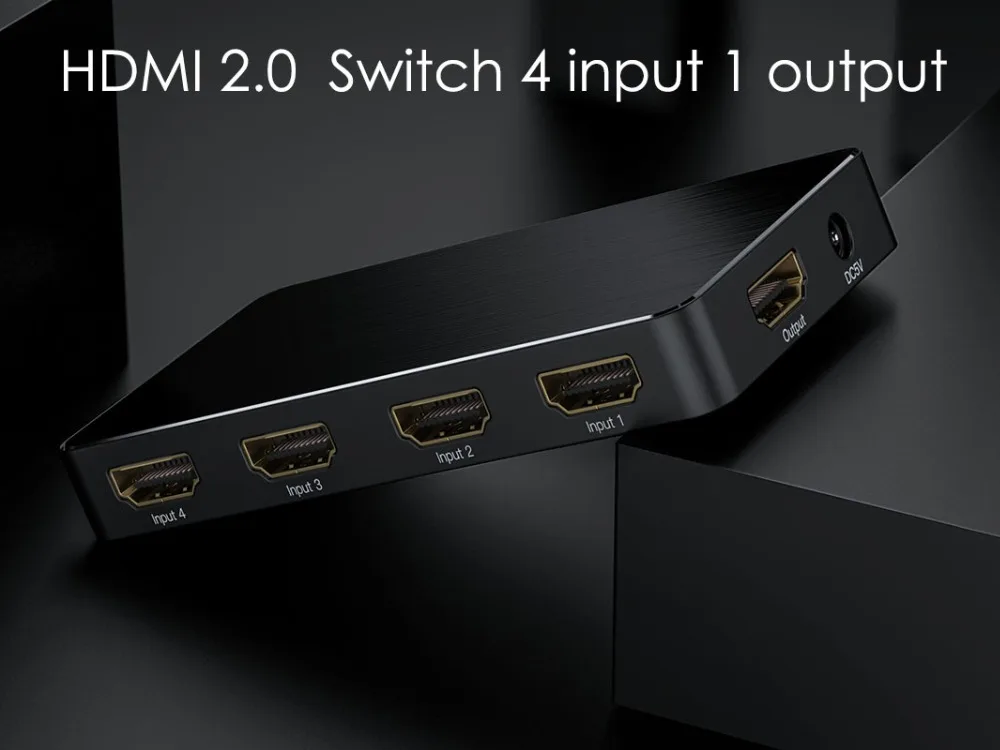 Aikexin HDMI Splitter 4x1 HDMI коммутатора 2,0 коммутатор 4 в 1 выход HDMI 2,0 4 K x 2 K/60 Гц HDCP 2,2 HDR для xbox 360 PS3 PS4 умный HDTV