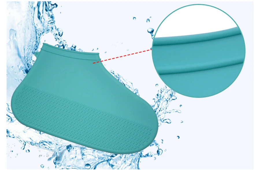 overshoes reutilizável silicone calçados acampamento ao ar livre capa chuva