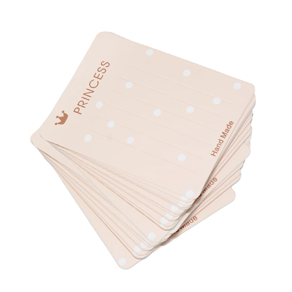 40pcs Hair Clip Pin Band Package Cards Jewelry Display Cards Paper Cardboard