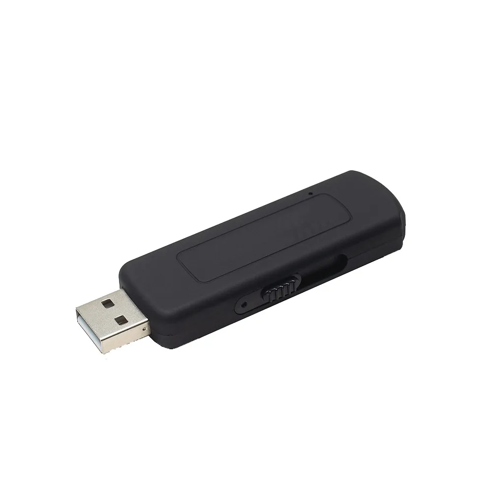 Цифровой USB диктофон, мини диктофон, флеш-накопитель, профессиональная запись, маленькая запись, посылка, черный цвет