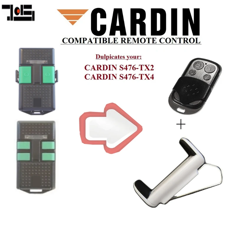 

For CARDIN S476-TX2,S476-TX4 replacement remote control