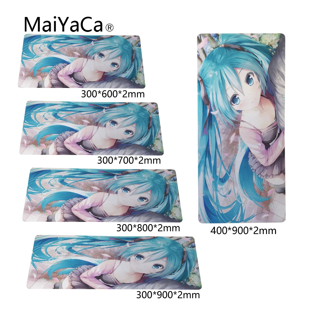 

MaiYaCa Large Gaming Mouse Pad Non-Skid Durable Rectangle Mouse Mat for Hatsune Miku Eagles Logo Sword Gaming Mice