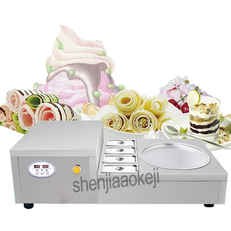 Commercial Fried Ice Roll machine Desktop Fried Ice Cream Machine