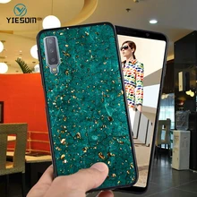 Роскошный блестящий Мраморный чехол для телефона из фольги для samsung Galaxy A7, мягкая задняя крышка из ТПУ, чехол s для samsung A7 A750, блестящий чехол