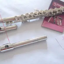 C покрытие никелем изгиб флейта детей(двойная труба головы