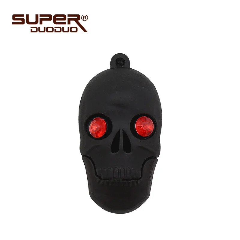 Креативный Флешка skull 64 GB 128 ГБ USB мультяшка флеш-накопитель с черепом usb-флэш-накопитель 32 GB 16 GB 8 GB оригинальная реальная емкость - Цвет: M3