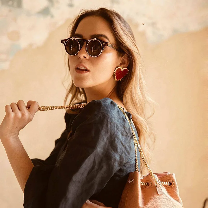 Новинка, богемский стиль, красное сердце, очаровательные серьги-гвоздики для женщин, модное ювелирное изделие, красивая коллекция, серьги, аксессуары