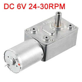 

Uxcell(R) Hot Sale 1Pcs DC 6V 24-30RPM Worm Gear Motor 6mm Female Shaft High Torque Turbine Reducer