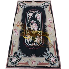 Старый европейский игольчатый ковер изношенная страна домашний шахматный ковер Шерсть Вязание ковры ковер ручной работы