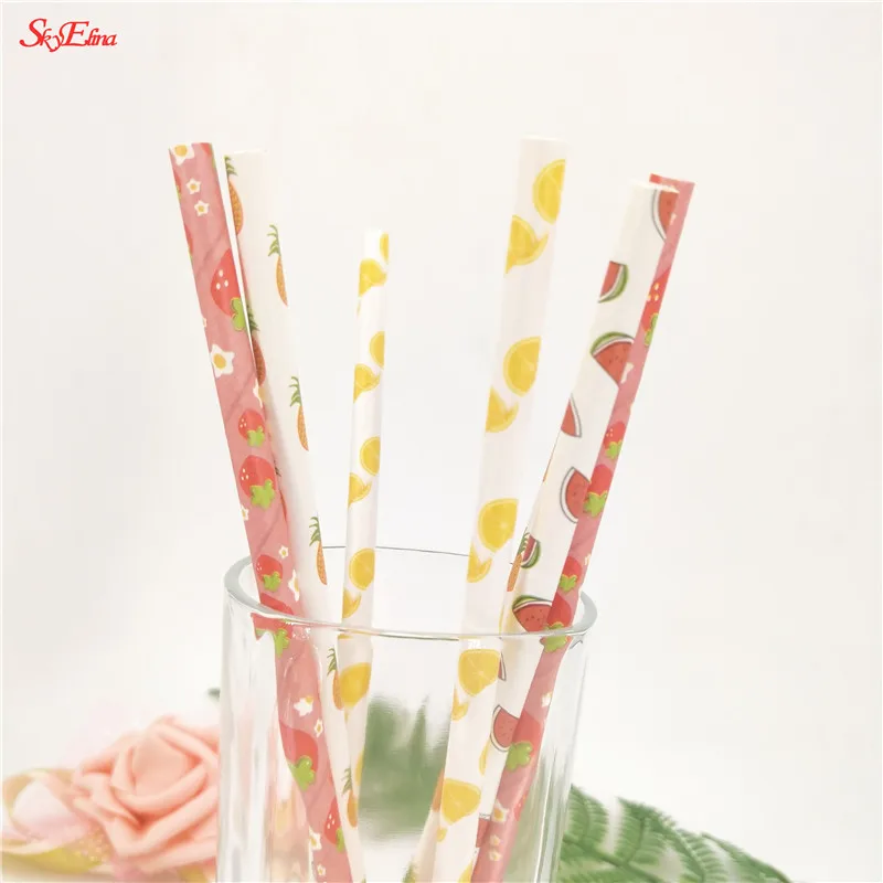 25psc drinking paper straws strawberry paper straws baby shower party wedding decoration gift party event supplies 7zsh886 (11)