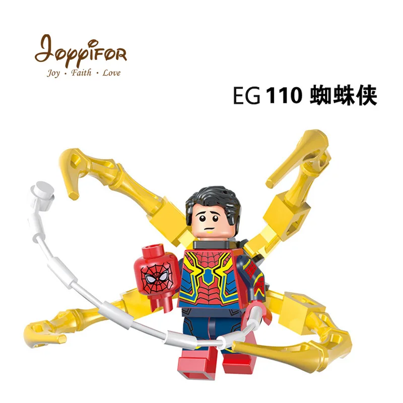 

Joyyifor Single Sale Super Hero Spider Man Two Face Figures Model Compatible with LegoINGlys Building Blocks Toys for Children