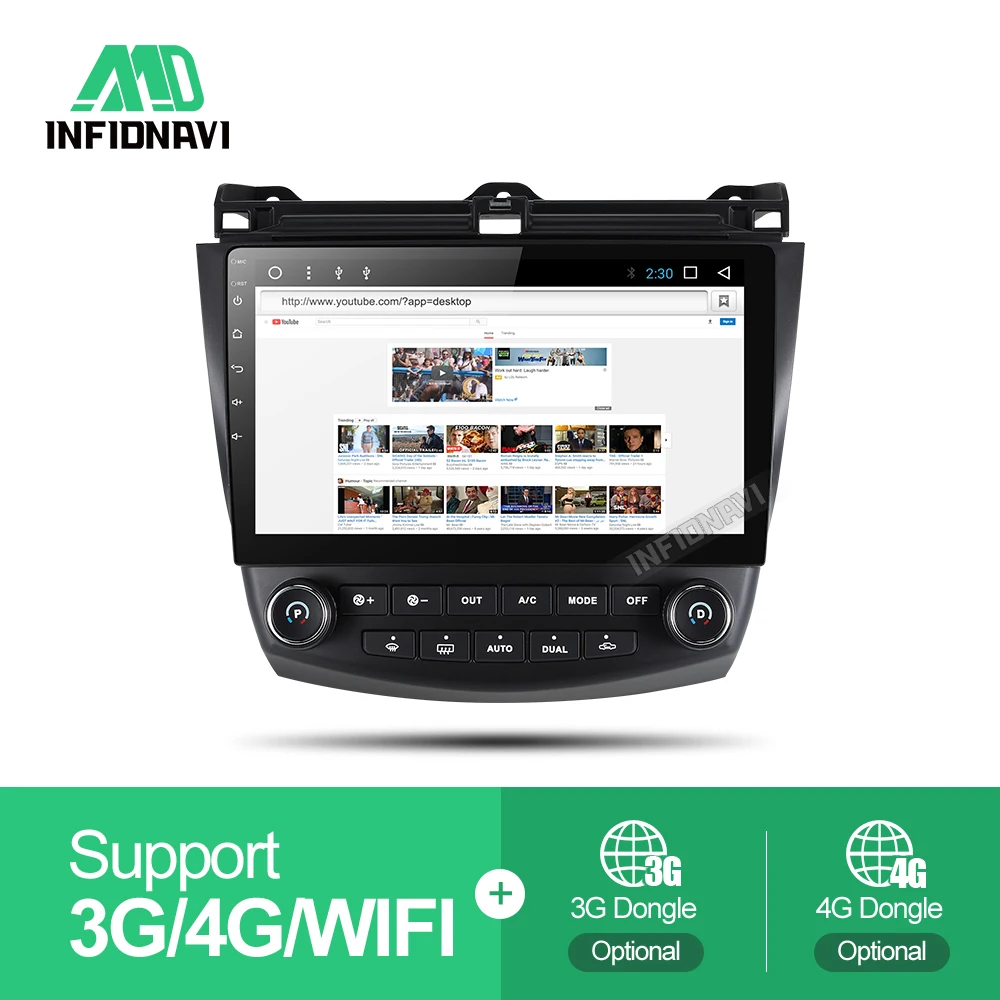 Best android 8.1 car dvd for honda Honda Accord 7 2003-2007 gps navigation radio video stereo multimedia player octa core IPS screen 5