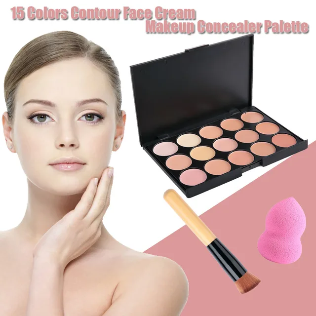 Makeup Sets 15 Colors Matte Contour Face Cream Makeup Concealer
