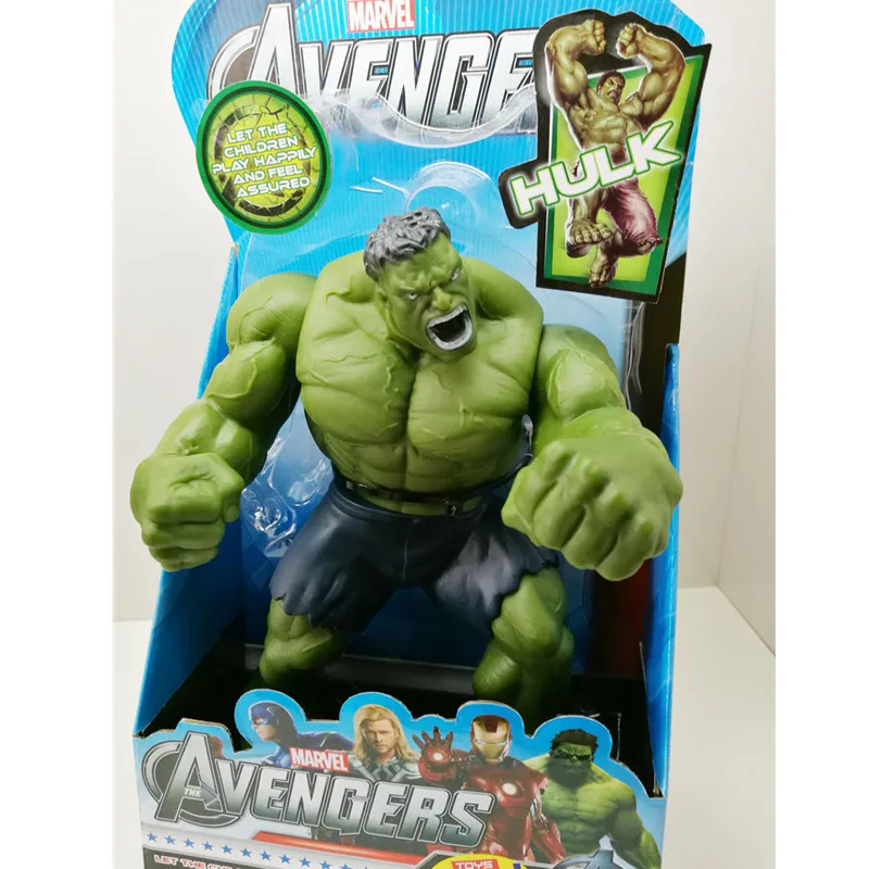 

14 Inch 36cm Movie Super Hero The Avengers Hulk PVC Action Figure Model Toy Green Hulk Figures Toys Creative Birthday Gift L434
