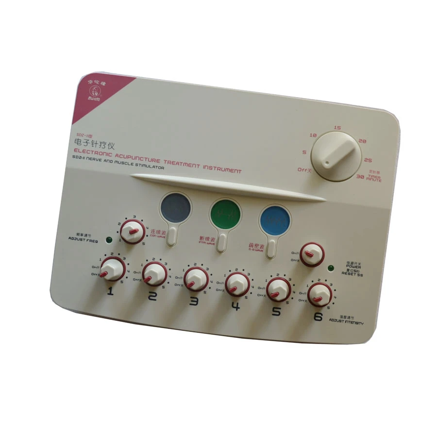 6 output channel Hwato therapeutic massage Nerve Muscle Stimulator SDZ-II massager electronic pulse needle set hwato sdz ii therapeutic massage nerve and muscle stimulator massager electronic pulse needle set
