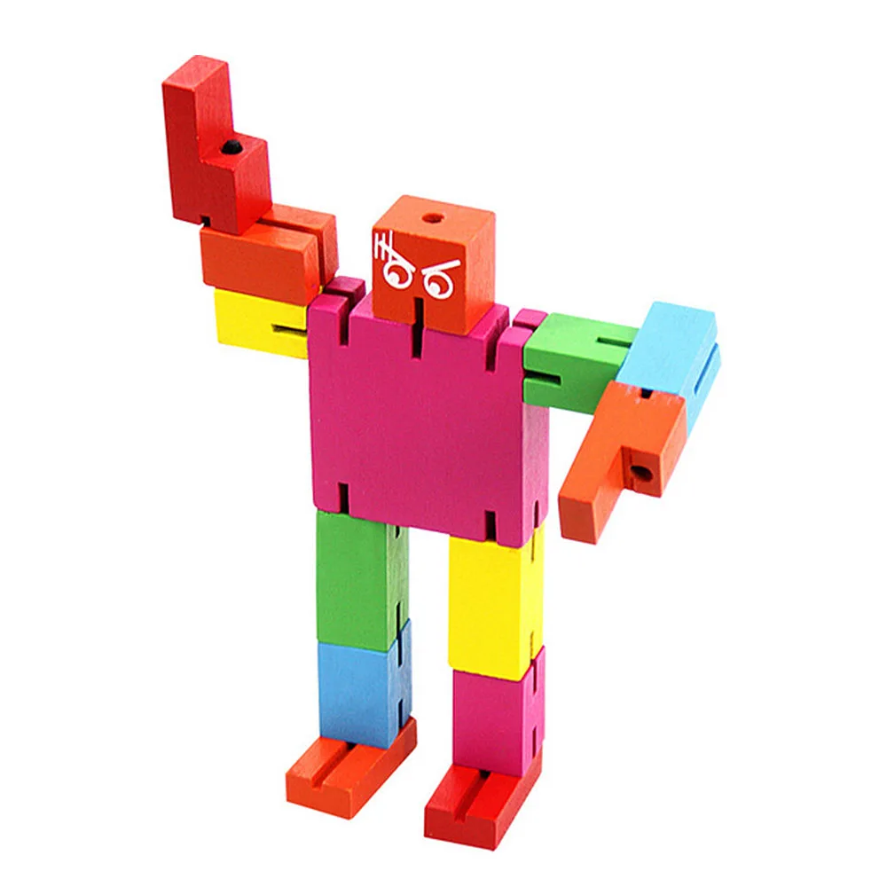 Новые деревянные робот-трансформер головоломки граффити Волшебные кубики складные детские развлечения горячая Распродажа игрушки
