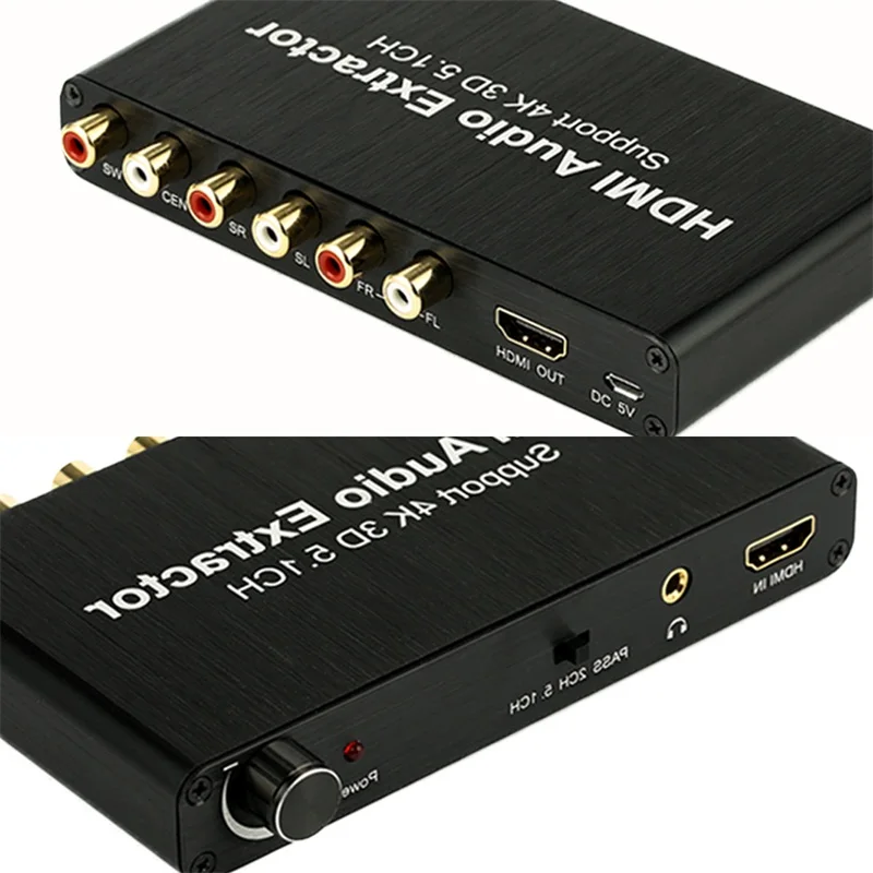 Американский стандарт 5 в 1 а адаптер питания HDMI аналоговый аудио экстрактор