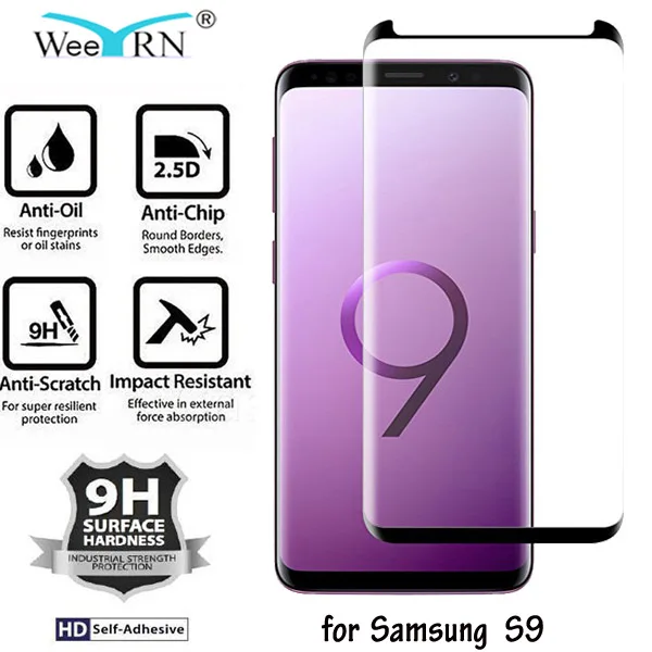 SM-G960F 3D Защитное стекло на для Samsung Galaxy S9(для Галакси С9) полноэкранное ащитное стекло премиум класса для самсунг S9 G960 стекло - Цвет: for Samsung S9