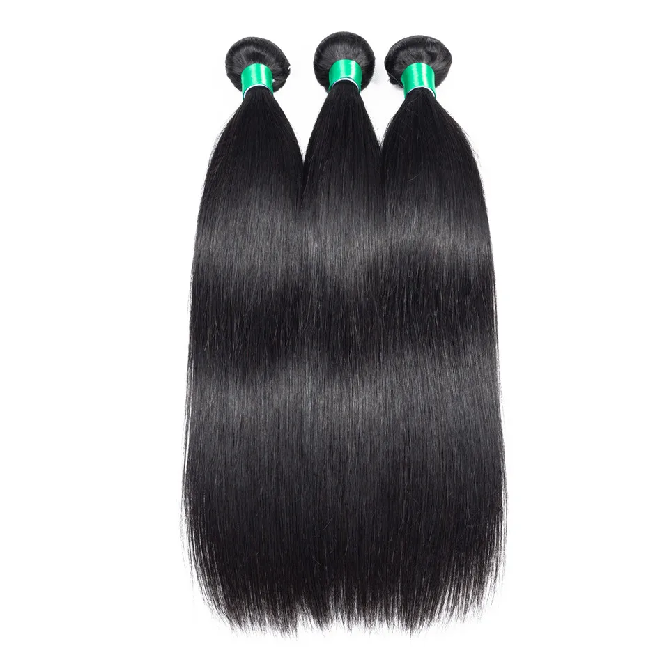 Straight Hair Bundles With Frontal Ably Brazilian Remy Human Hair Weave Pre Plucked Ear To Ear Lace Frontal Closure With Bundles