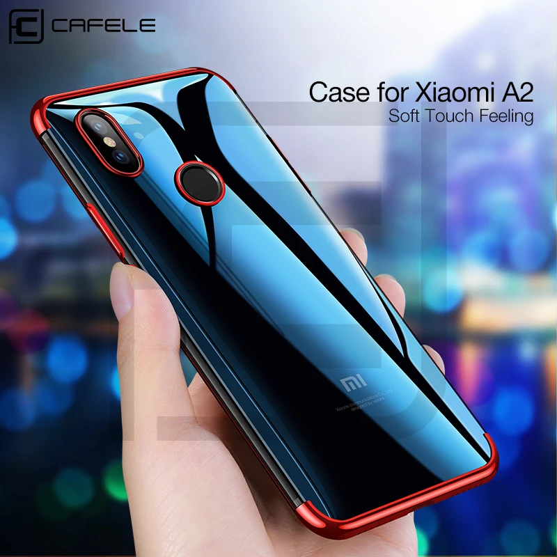 Роскошный чехол Cafele для Xiaomi mi A2 мягкое покрытие из ТПУ Прозрачный Xioa с защитой от
