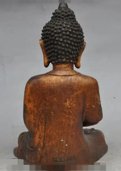 

S1357 old tibet buddhism bronze sakyamuni Shakyamuni Tathagata Amitabha buddha statue