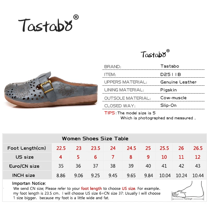 Tastabo/уличные тапочки с принтом; обувь из натуральной кожи; шлепанцы ручной работы; повседневная обувь; большие размеры; удобная мягкая подошва