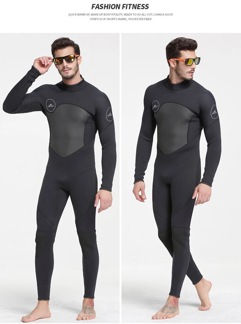 Sbart men 1.5mm neoprene wetsuit alta elasticidade