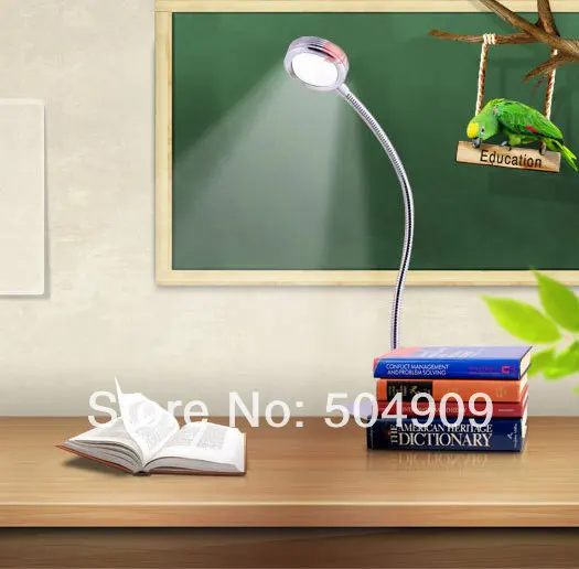 5 Вт 5*1 Вт теплый белый светодиодный прикроватный настольная лампа для чтения зажим для точечного светильника зажим для офисного Кабинета лампа ВКЛ/ВЫКЛ переключатель гибкий