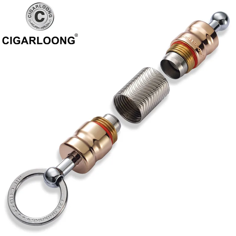 

Removable Cigar Punch Metal Cigar Cutter Puncher 2 Size Guillotine For COHIBA Cigars With Key Ring Gift Box CL-K
