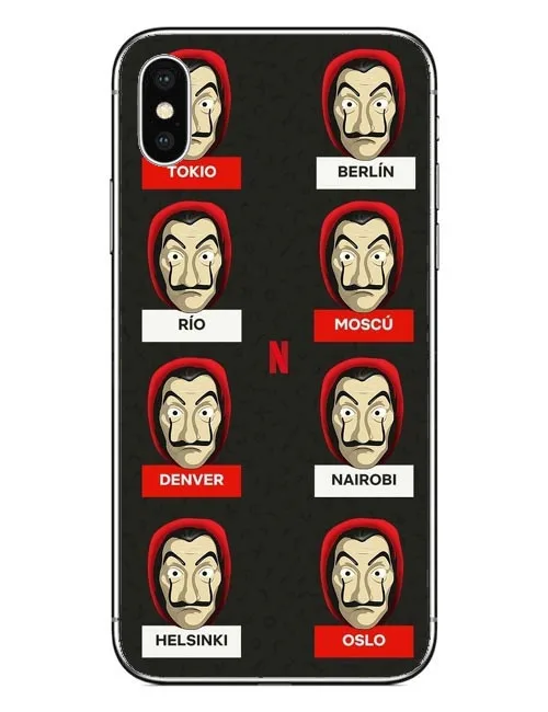 Испания ТВ La Casa de papel Прозрачный Жесткий ПК чехол для телефона iPhone X 10 5 8 5S 6 6S Plus 7 XS