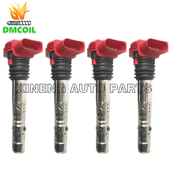 

4 PCS HIGH QUALITY IGNITION COIL FOR V-W AUDI A4 A6 A8 2.0T 3.0T (2000-2006) 06C905115F 06C905115L