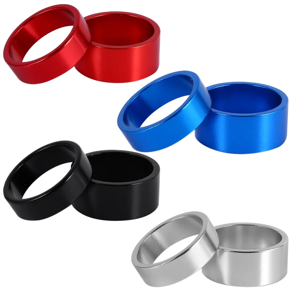 

4pcs/ Set Alloy Aluminum Bicycle Headset Spacer MTB Road Bike Headset Washer Front Stem Fork Spacer Tapered Kit 5/10/15/20mm