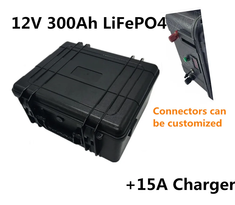 Buy Rechargeable 12V 300Ah LiFepo4 battery pack for