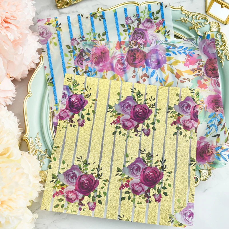 Aliexpress.com : Buy KSCRAFT 18pcs Vintage Flowers Pattern ...